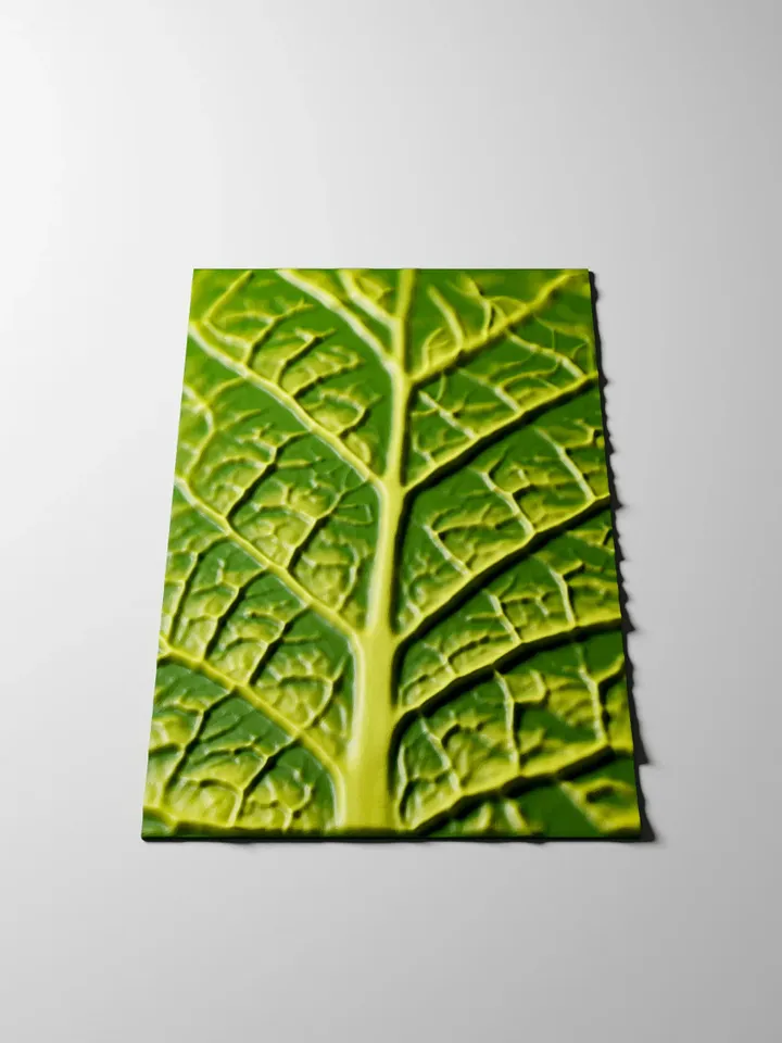 Wall panel 3D STL file for CNC wood relief carving, CNC wall art Leaf texture. NCP1