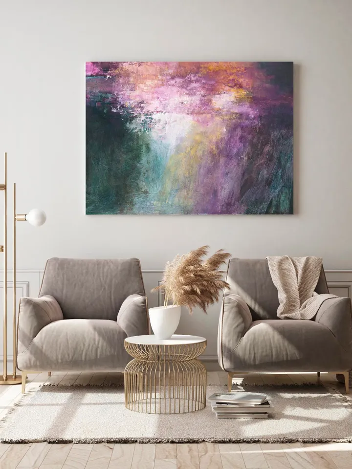 Landscape abstract artwork, Nature inspired wall decor, Extra large painting, abstract landscape painting, Modern art, Acrylic Painting