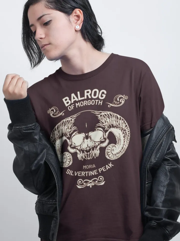 Balrog T-Shirt | DnD Unisex T-shirt, Dungeons & Dragons Style, Monster Graphic Tee