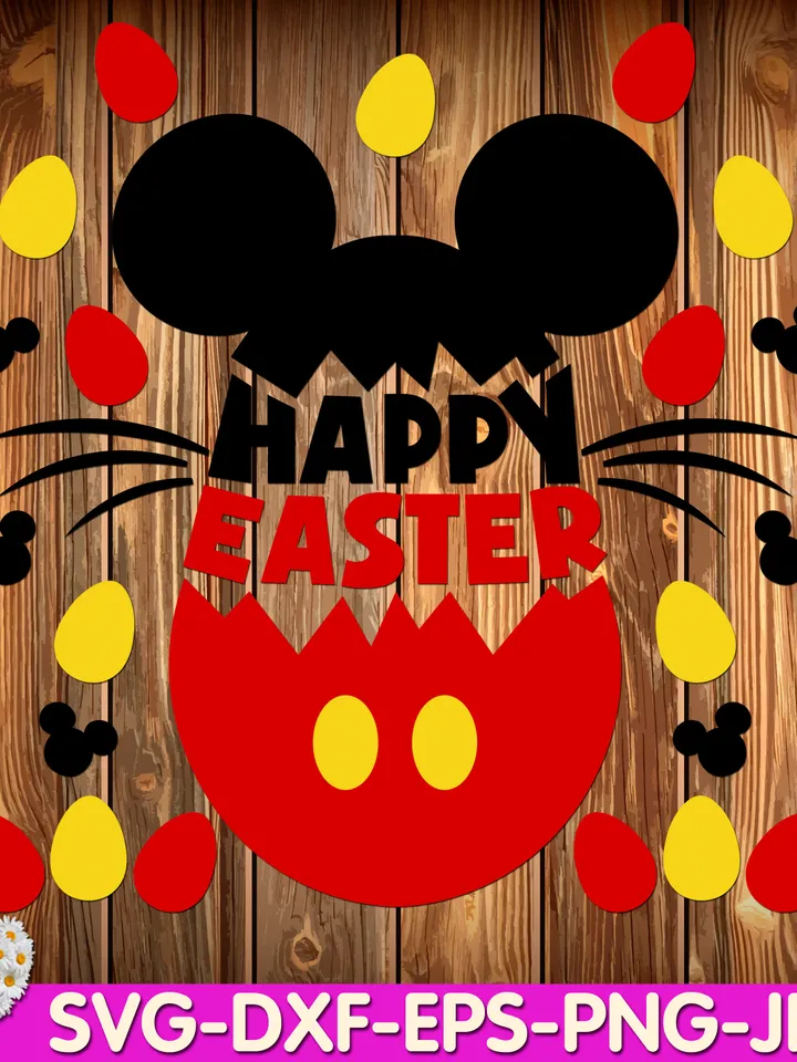 Happy Easter Mouse Egg My 1 st First Easter Cutie Rabbit Bunny digital design Cricut svg dxf eps png ipg pdf cut file