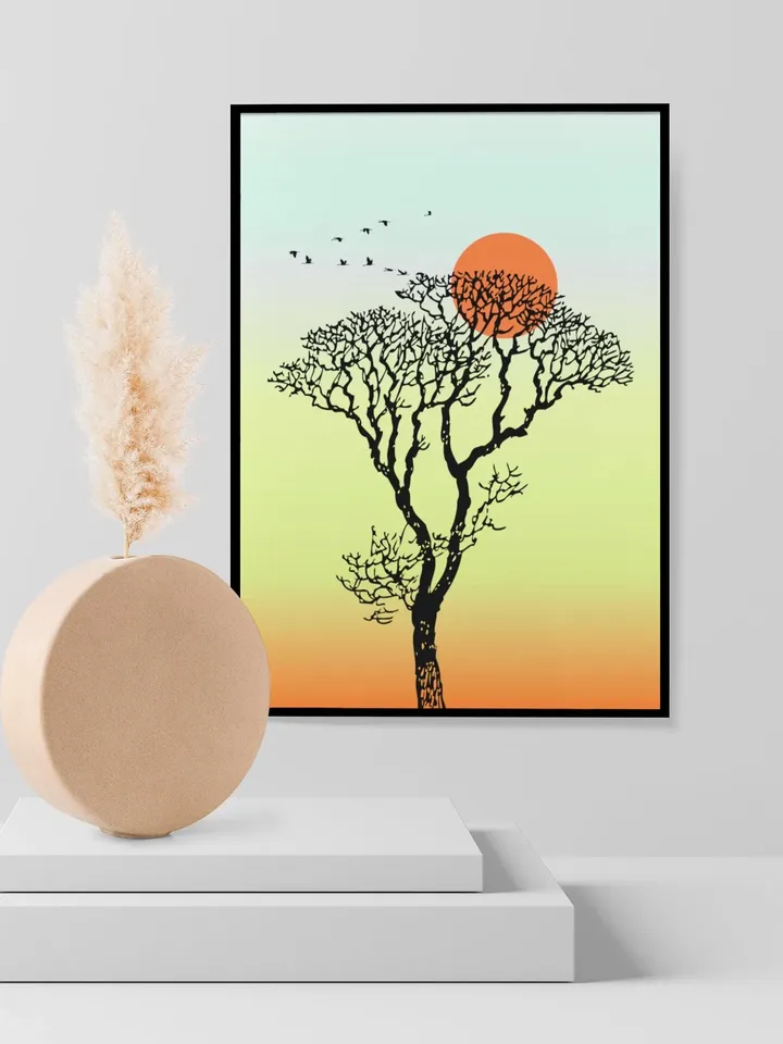 Tree Art Canvas, Large Canvas Art, Tree Wall Art