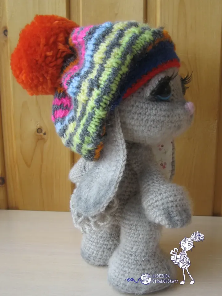 TUTORIAL: Bunny in beret crochet pattern*