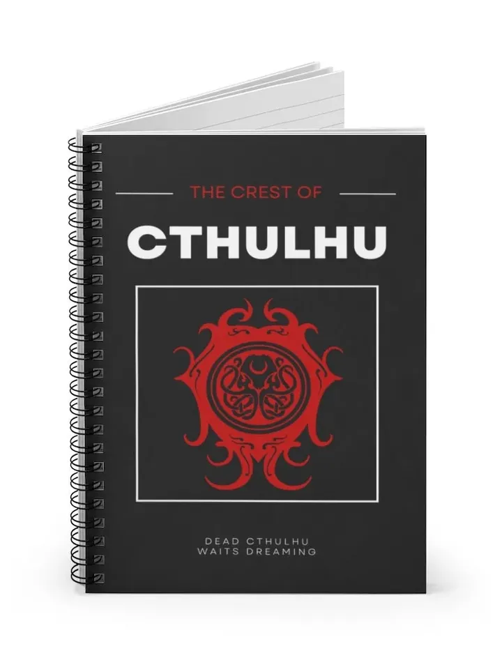 Dead Cthulhu 6X8&quot; Spiral Notebook | Ruled Line DnD Notebook, Dungeons and Dragons Campaign Journal, DnD Adventurer&#39;s Logbook, TTRPG Diary