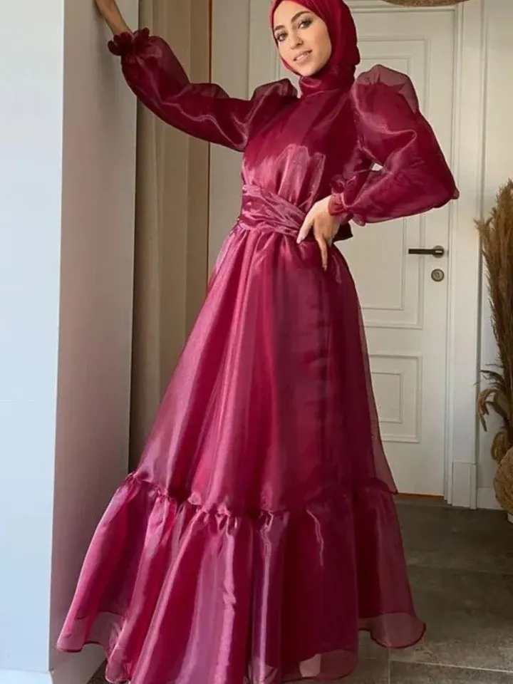 AHUNARE HIJAB - Wedding Dress, Muslim Evening Gown, Nikah, Islamic Wedding, Engagement, Bridesmaid