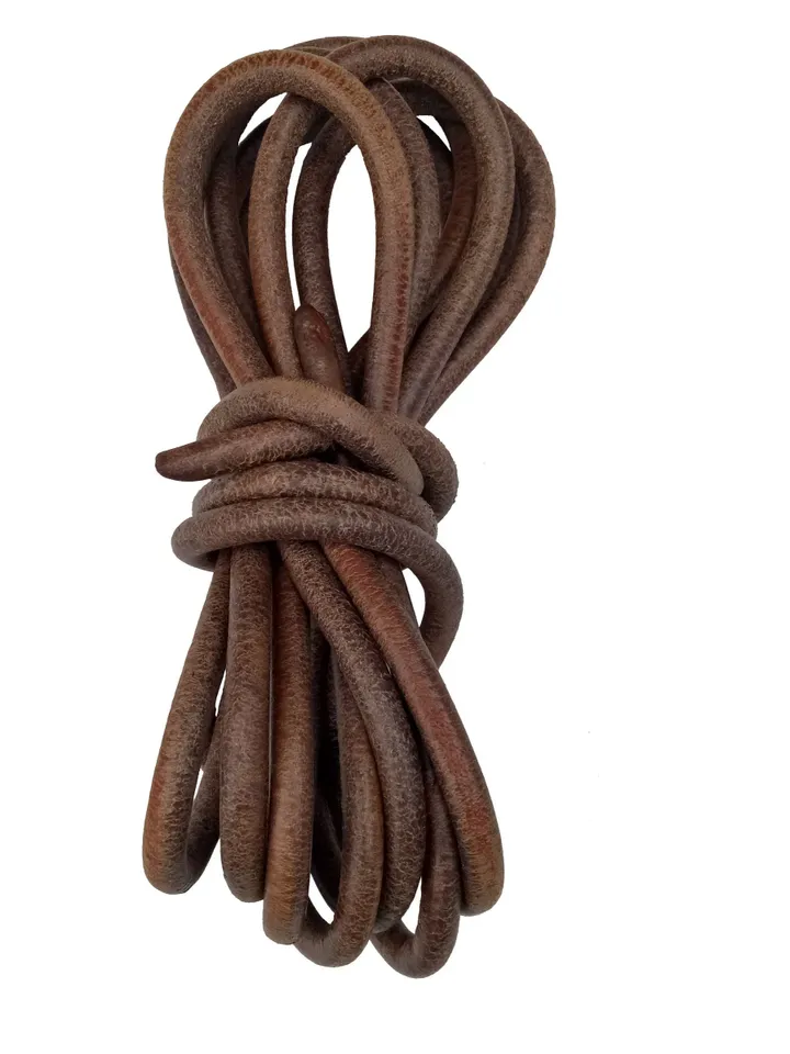 Rustic Soft flexible premium Round Leather Cord with Antique Finish for Necklace bracelet jewelry making