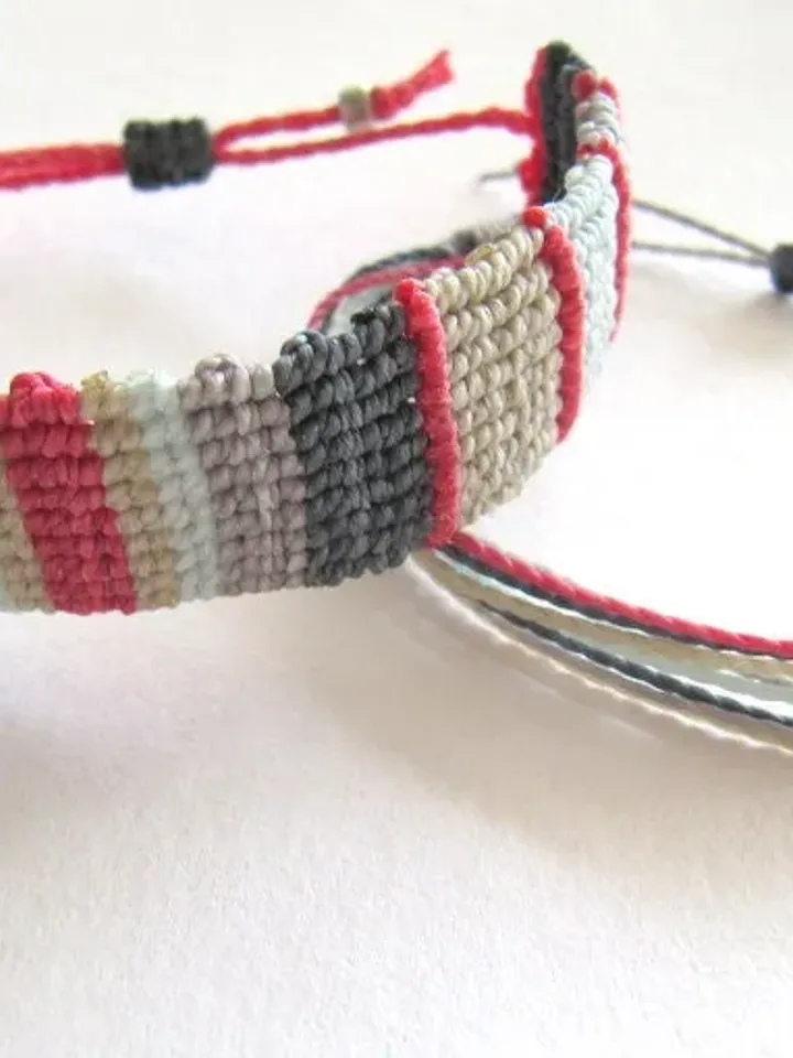 Set 2xMacrame bracelets, knot bracelet, hippie bracelet, boho bracelet, macrame jewelry, women bracelet, unisex bracelet, gift