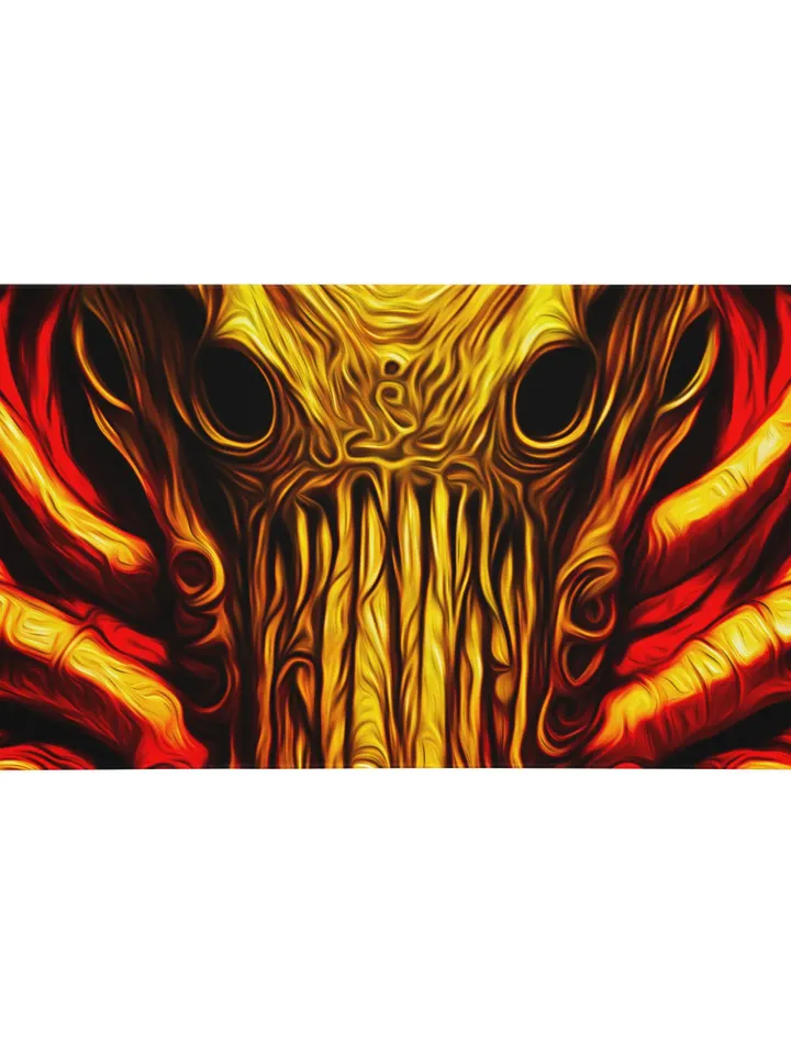 Cthulhu Domination Gaming Mousepad | HP Lovecraft TTRPG Battle Mat, DnD Dice Rolling Mat, Wide Gaming Mouse Pad, Pathfinder Combat Surface