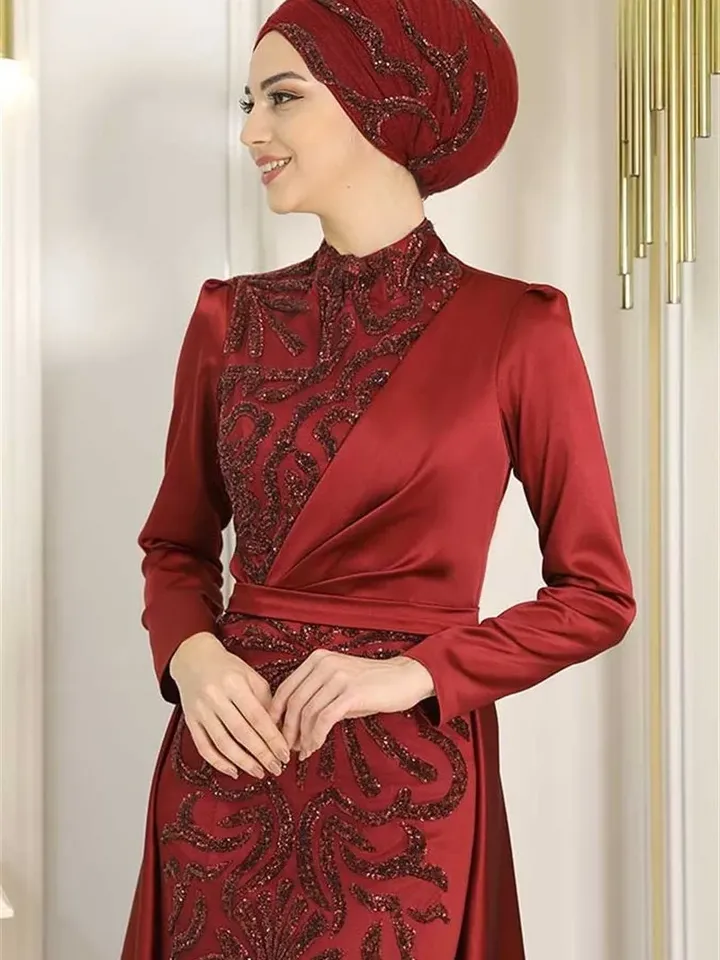 AHUNARE HIJAB - Wedding Dress, Muslim Evening Gown, Nikah, Islamic Wedding, Engagement, Bridesmaid