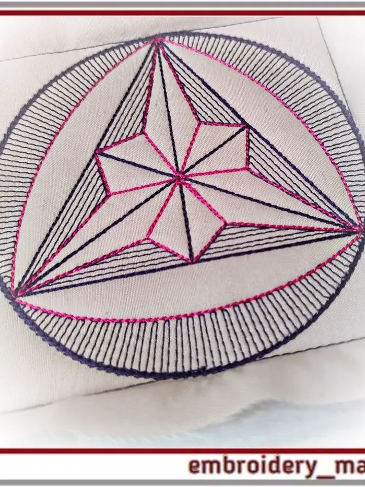 25 Quilt Block Machine Embroidery Designs - 6 Sizes