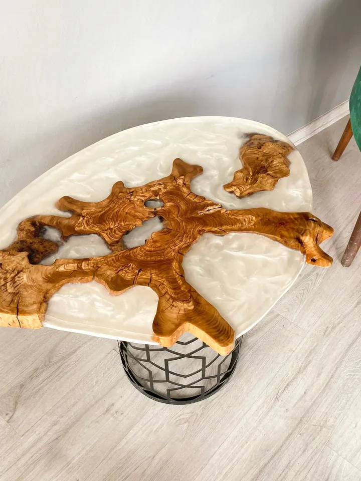 Made to Order Epoxy Olive Wood Coffee Table, Live Edge Coffee Table, Housewarming Gift First Home