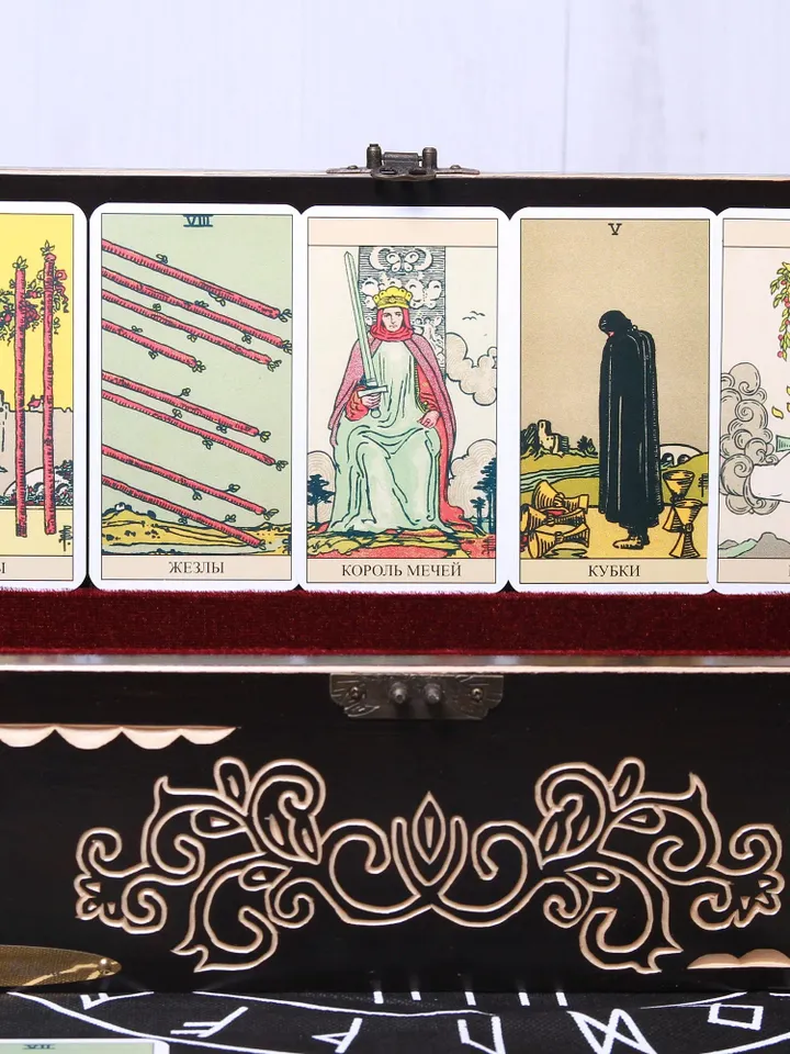 Tarot storage, Tarot card box, Altar box, Tarot card holder, Wooden tarot box, Tarot cards box / Any size on request