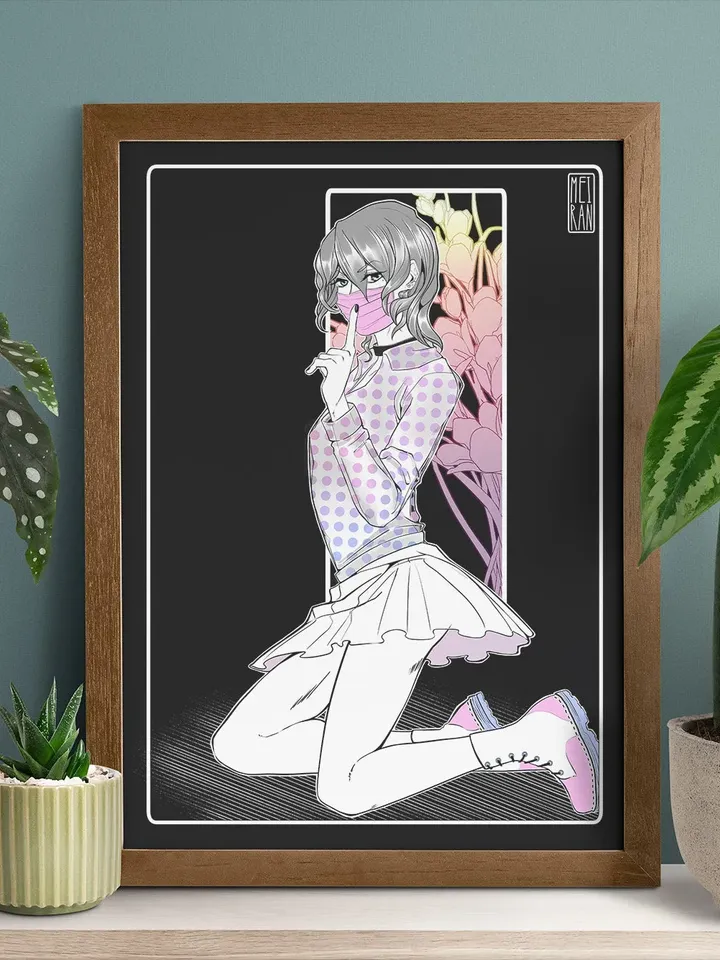 Secrets | KiNKtober Boyslove 2020 Druck/Poster Matt | A4 Größe (210 x 297mm, 8,3 x 11,7 Zoll) | Yaoi | Yaoiart
