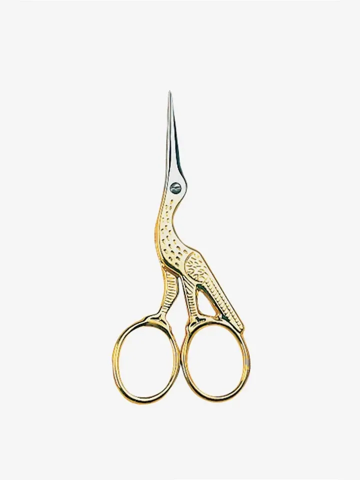 DMC Stork Embroidery Scissors Gold 3.5" / 9cm