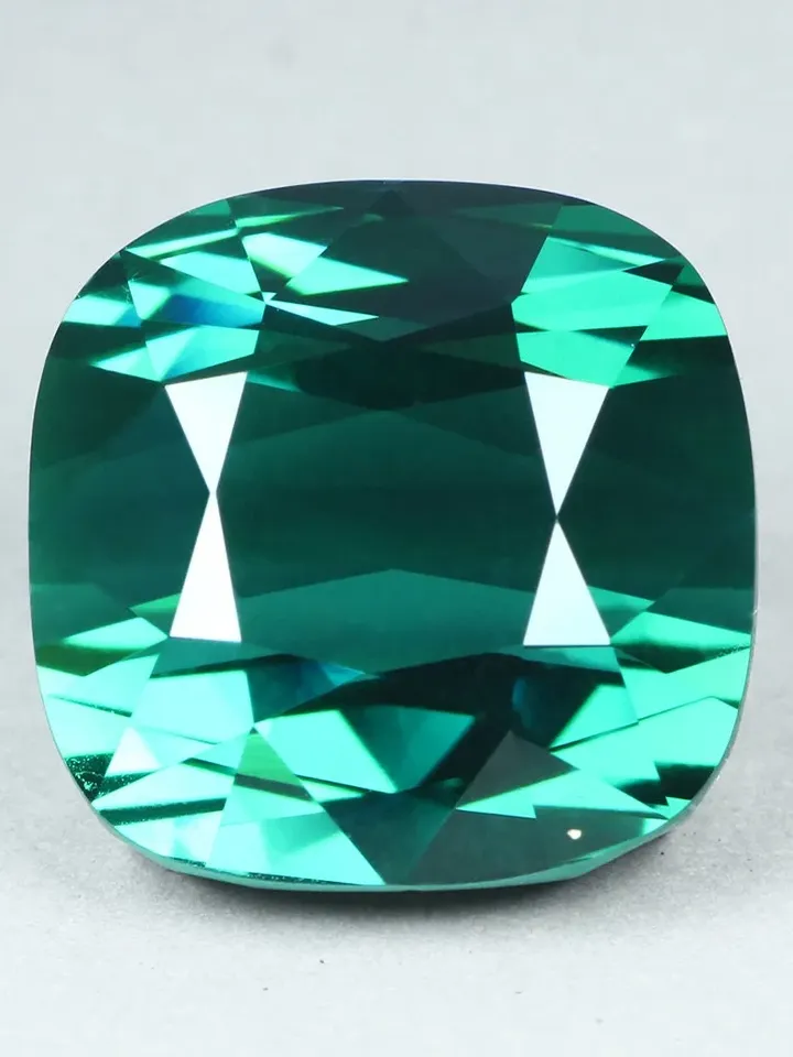 21.90 CT Incredibly Flawless ! Rare Cushion Cut 100% Natural Greenish Blue  Lagoon Tourmaline