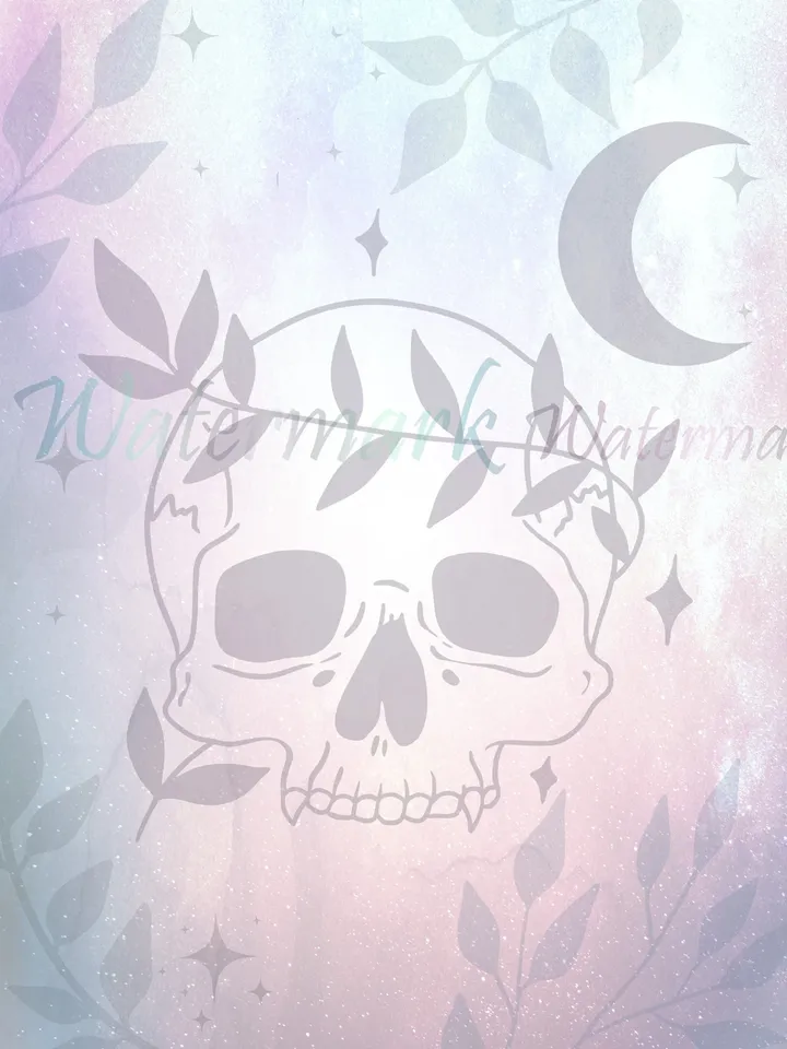 Vampire Skull Stationery Set | Spooky Pastel Writing Paper | Skull Pages | Skeleton Paper | Vampire Writing | Vampire Moon Letter Paper