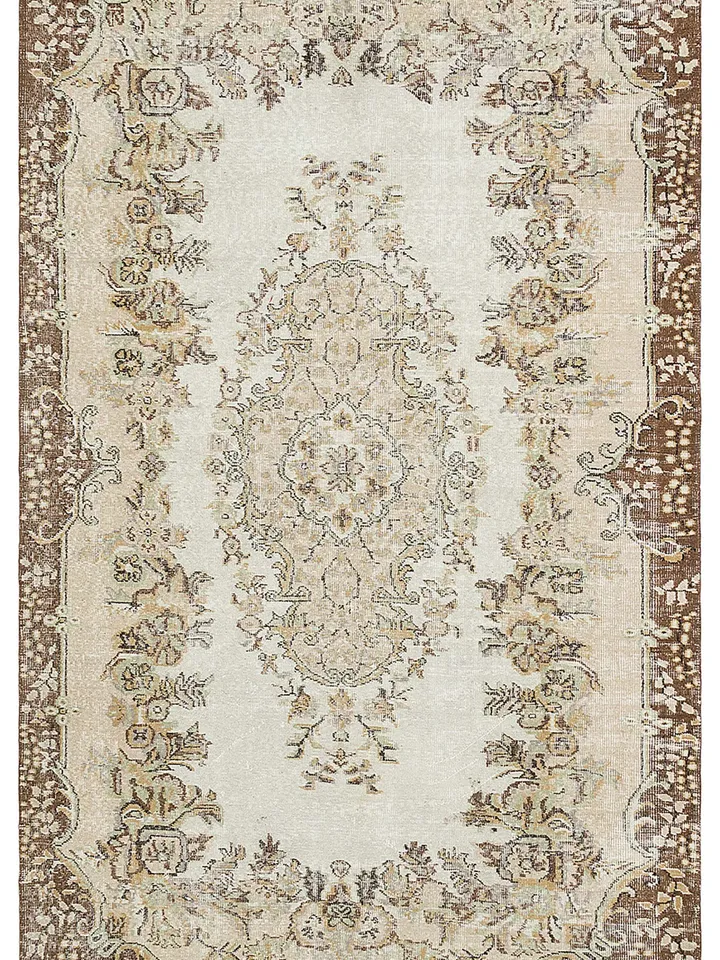Add Unique Style and Comfort to Your Home with a Handwoven Natural Turkish Rug - Boho Carpet- 5.5 x 9 ft