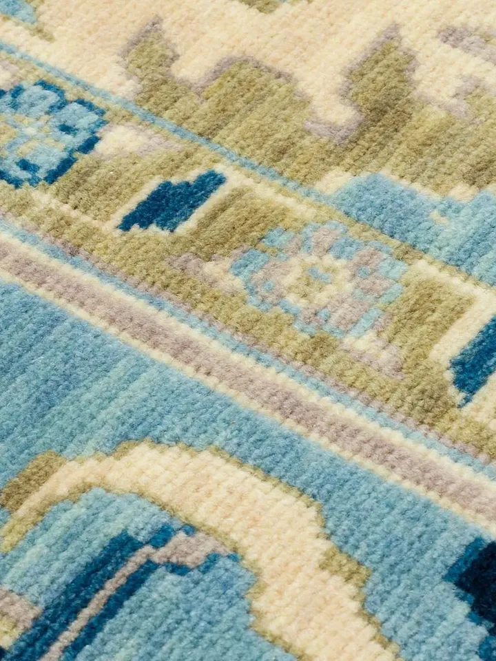 Elevate Your Living Space with a Colorful Modern Oushak Rug from Turkey!