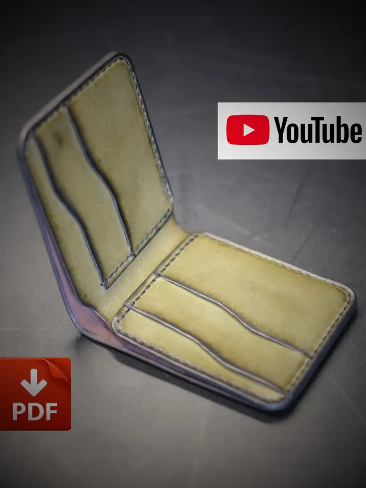 Leather pattern wallet - "Boba Fett" BF19