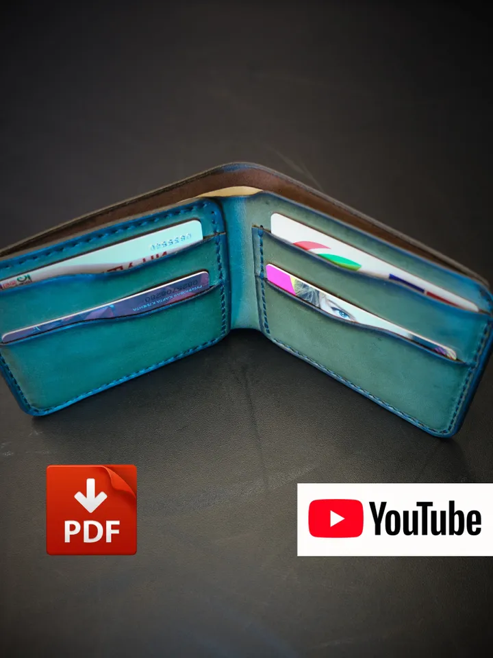 Leather pattern wallet - "Boba Fett" BF19