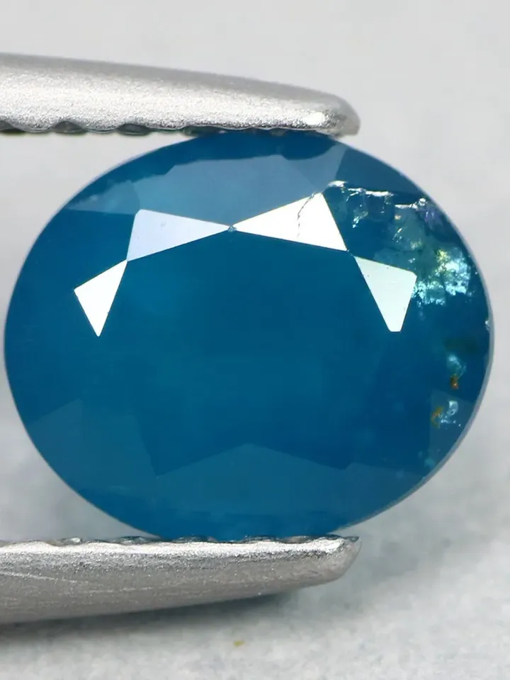 0.80 CT Stunning Rarest Unheated 100% Natural Neon Blue Apatite