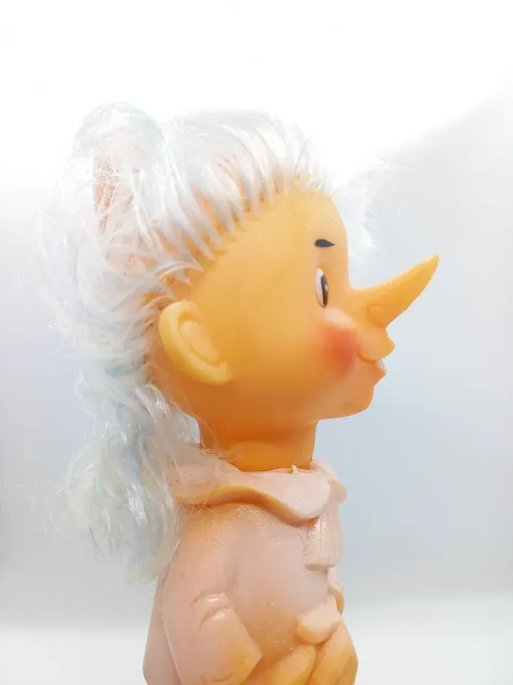 SOVIET PINOCCHIO Rubber TOY Vintage toy of Soviet children "Pinocchio"