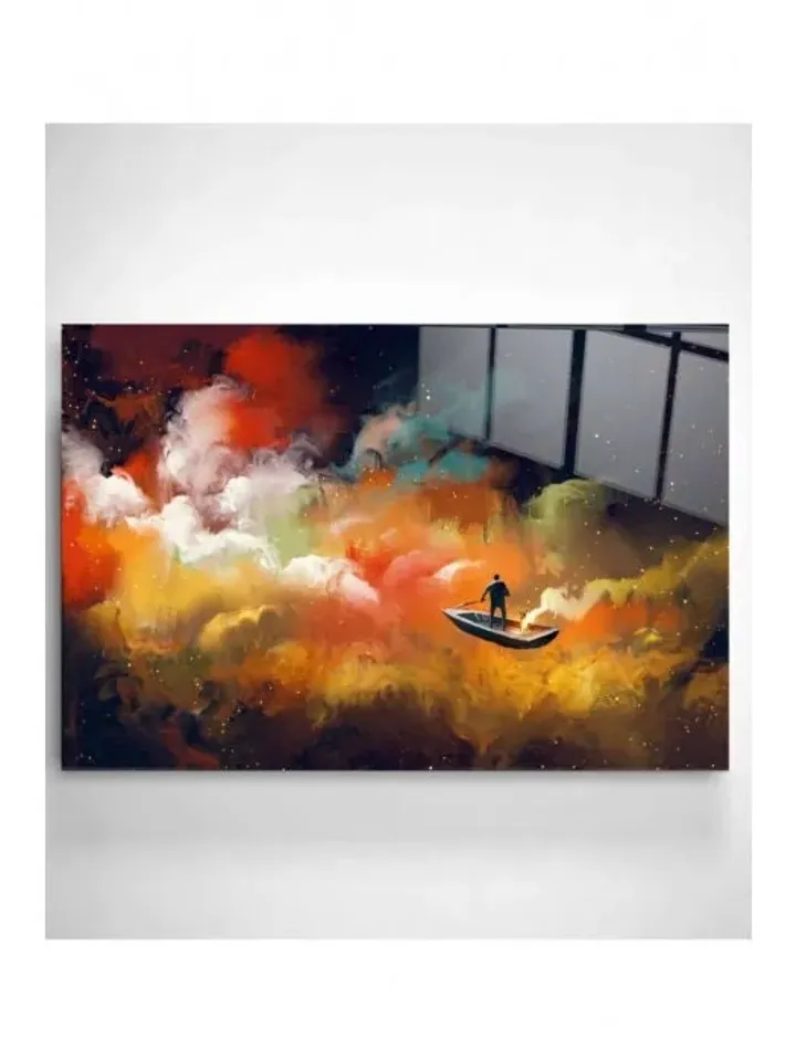 Cloud Tempered Glass Printing Wall Art , Natural And Vivid Wall Decor , Modern Wall Art, Extra Large Wall Art