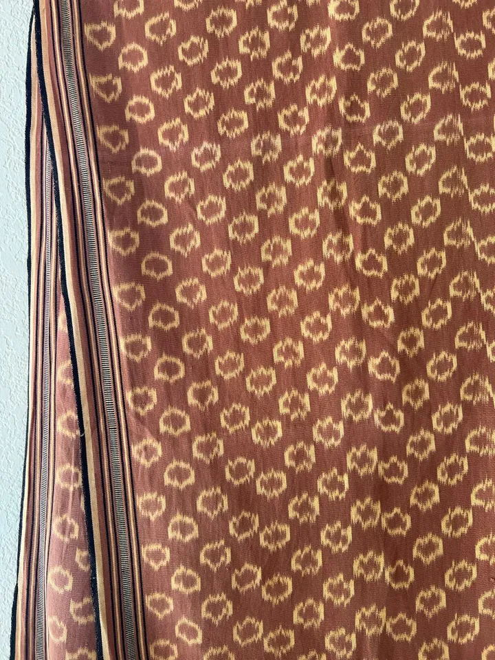 Handwoven Ikat Scarf | Handmade Ikat Tapestry | Bohemian Home Decor | Tropical Home Decor