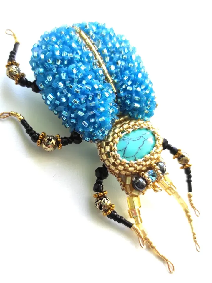Beaded insect brooch, insect pin, mooth brooch, butterfly brooch, bug pin, bee brooch, bug brooch, insects, madam toto