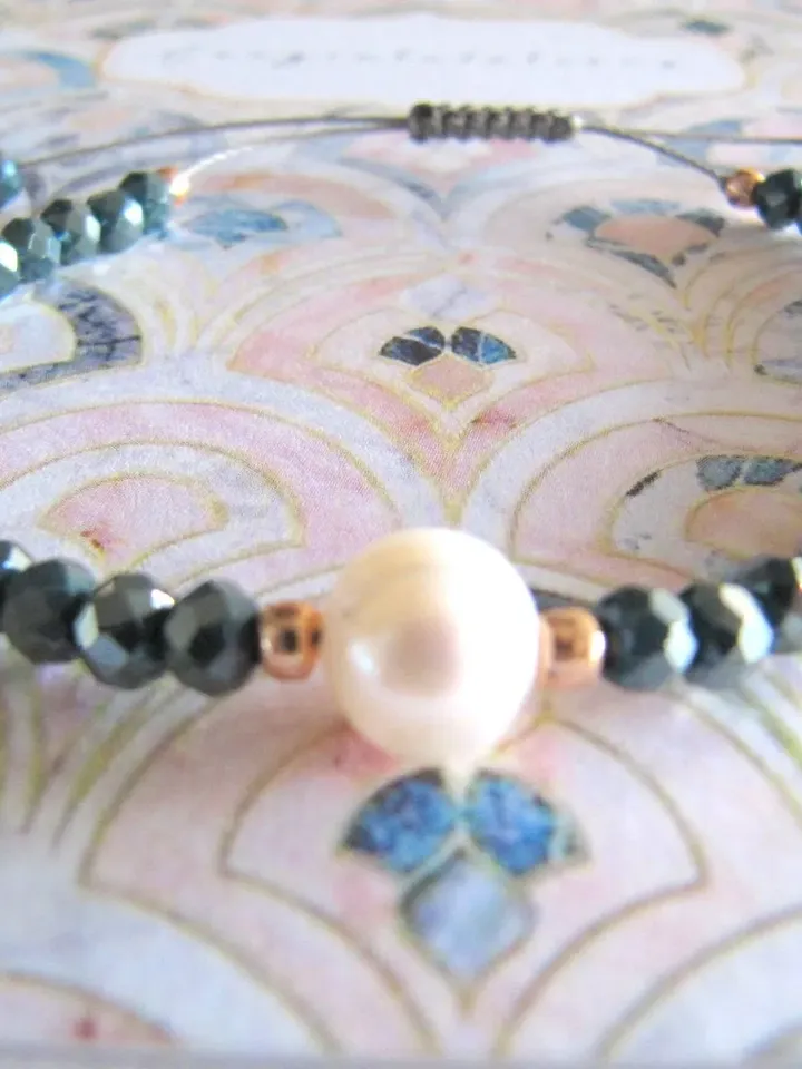 Beaded bracelet boho chic style, macrame beaded bracelet, gift for women, bracelet gift best friend, stacking bracelet, Valentine day gift