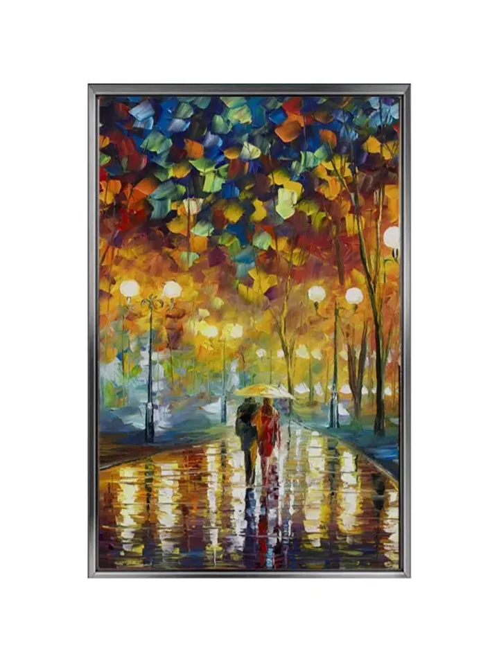 Umbrella Print on Canvas , Floating Frame Option, Modern Wall Art, Extra Large Canvas Wall Art