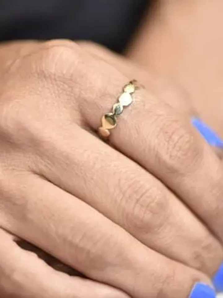 14K Gold Circles Ring