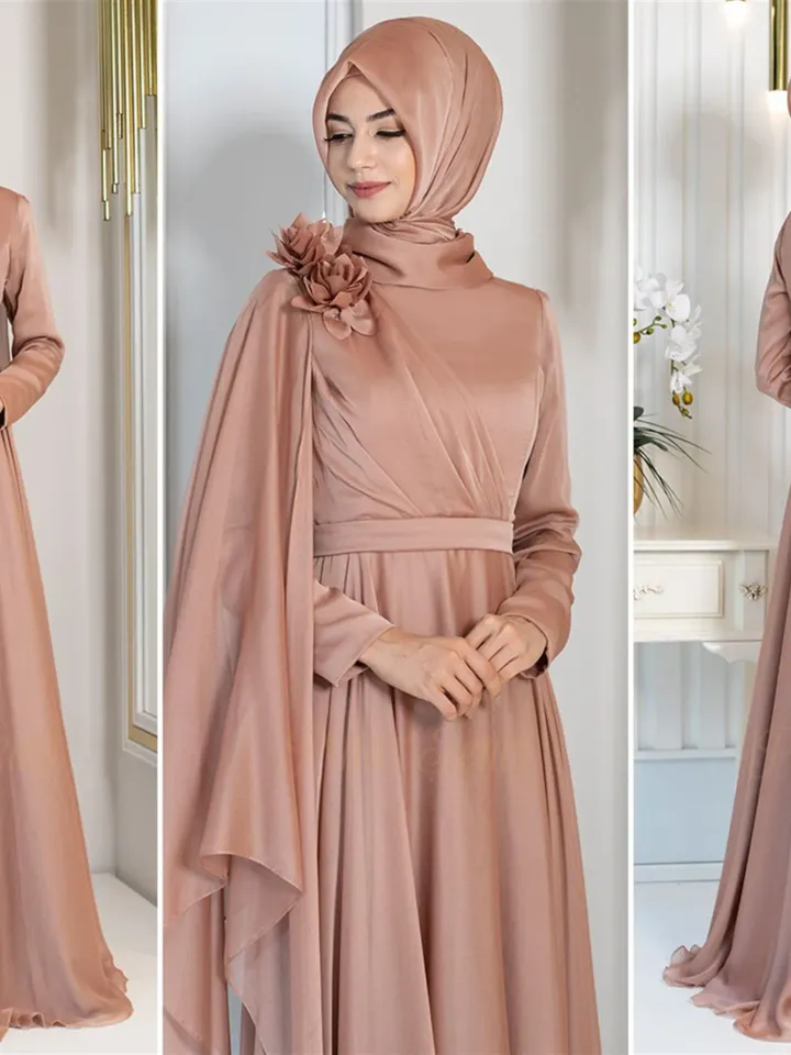 AHUNARE HIJAB - Wedding Dress, Muslim Evening Gown, Nikah, Islamic Wedding, Engagement, Bridesmaid