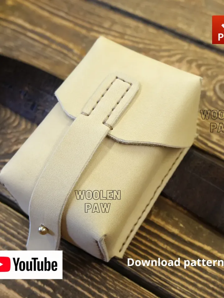 PDF template - army leather ammo pouch. BG8