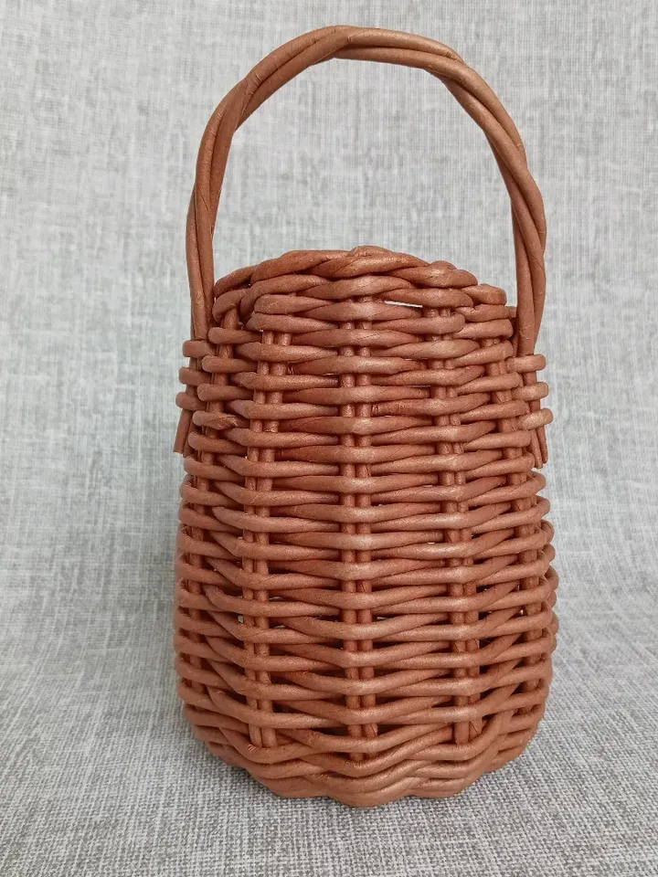 Wicker basket organizer Small Easter basket Kitchen wall organizer Small wicker basket with handle Hanging wicker basket