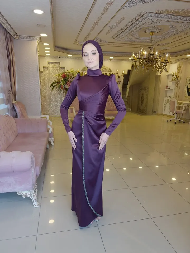 AHUNARE HIJAB - Wedding Dress, Muslim Evening Gown, Nikah, Islamic Wedding, Engagement, Bridesmaid