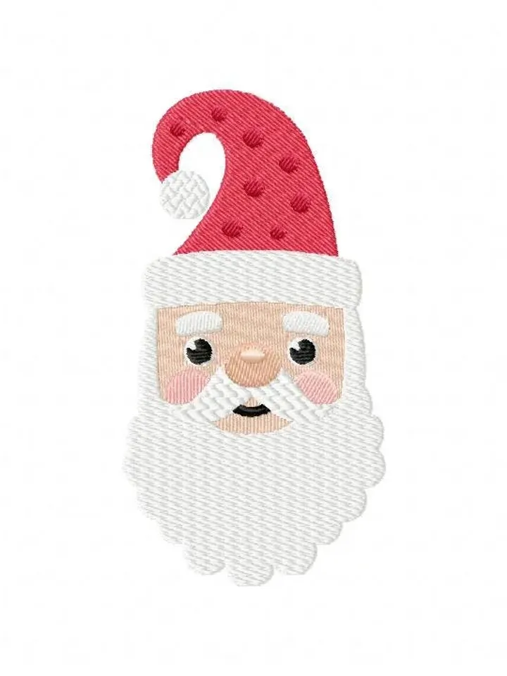 50% off,Santa Claus AppliqueDesign- Christmas Applique Embrodery Design For Children- Santa Face Machine Embroidery Design-7 Size Degital