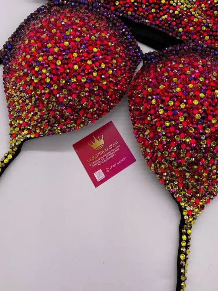 Competition Figure Suit with Crystals/Competition Suit/Posing Suit/Rhinestone Fitness NPC,IFBB,WBFF