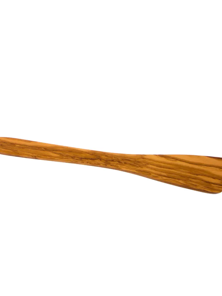 Flat Olive Wood Spatula 30 cm / 11.81" Handcrafted - AKwood / Handmade Cooking Spatula - Must have!  Front edge is diagonal!