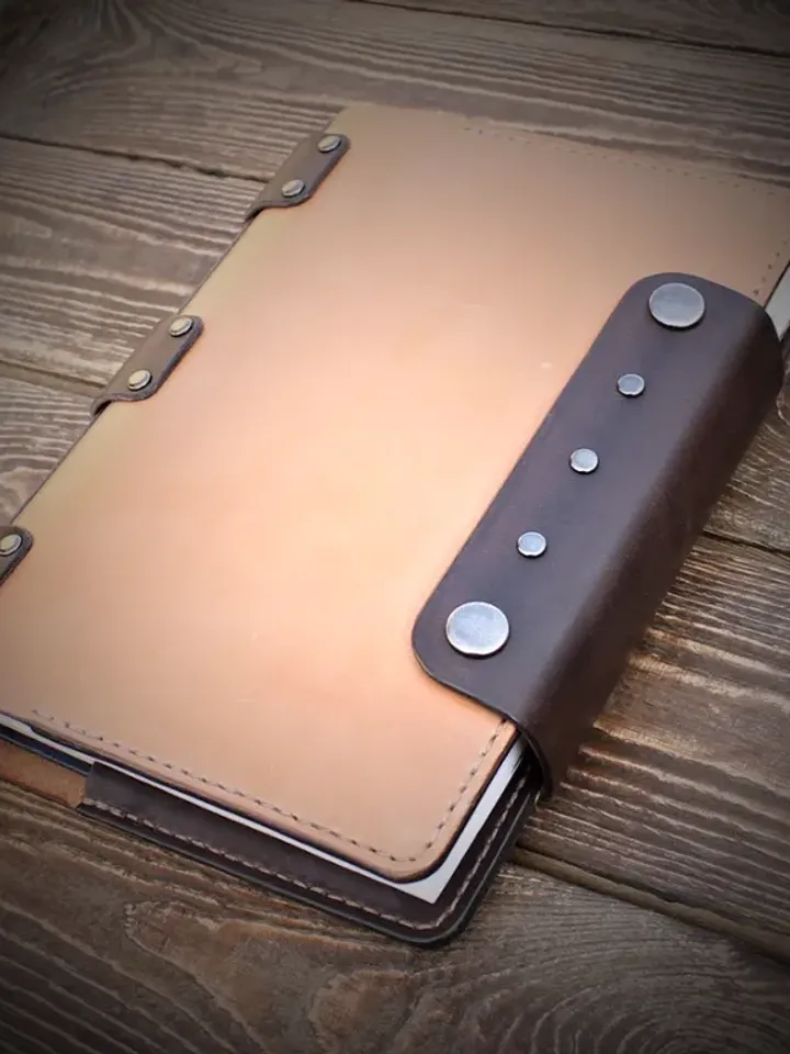 Leather template / leather pattern - book cover. B4