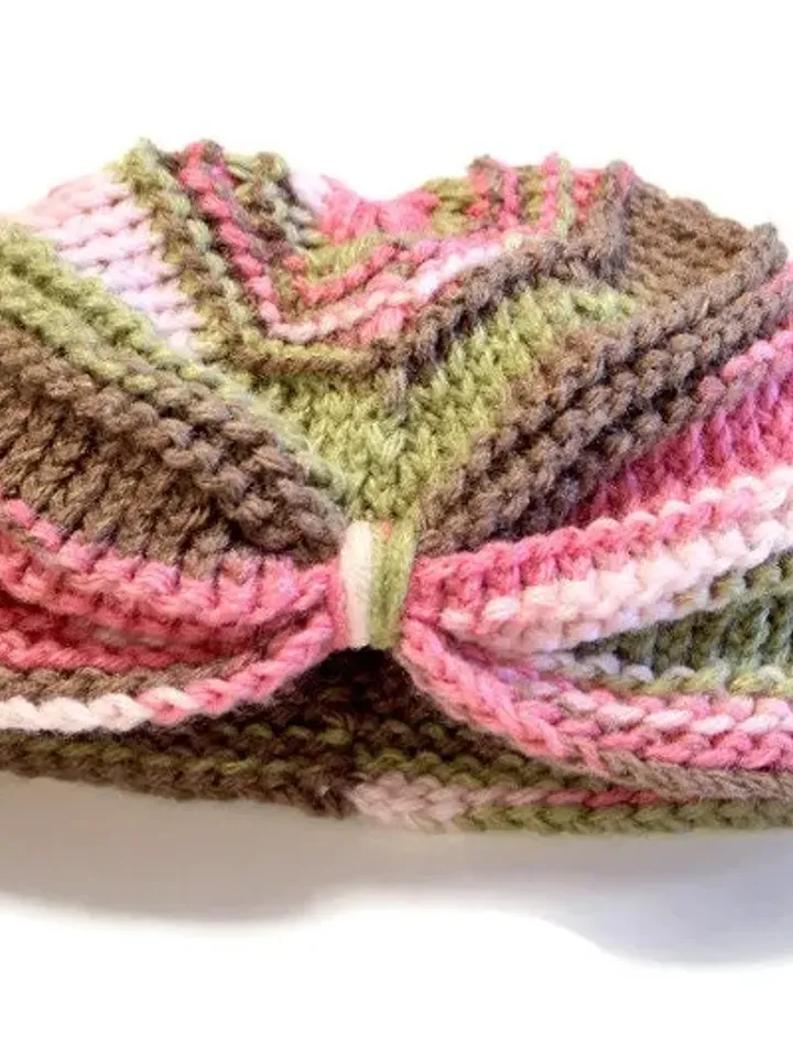 Multi Colored Knit Yarn Beanie Hat with Synched Up Front, Kids and Babies, Baby Hat, Baby Shower Gift Ideas for New Moms, Infant Crib Hat