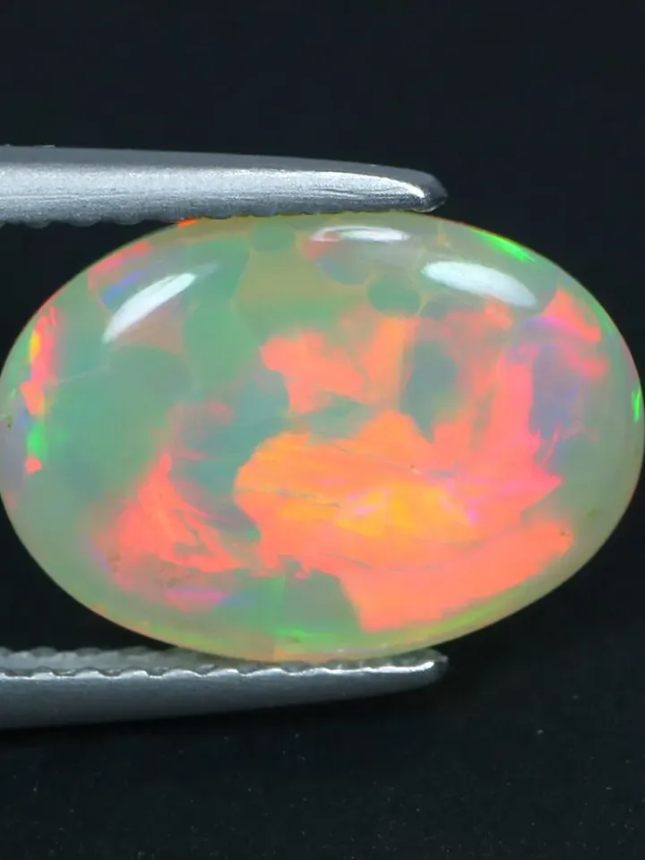 2.85 CT World Class ! 360 Degree 3d Floral Harlequin Rainbow Welo Rainbow Opal