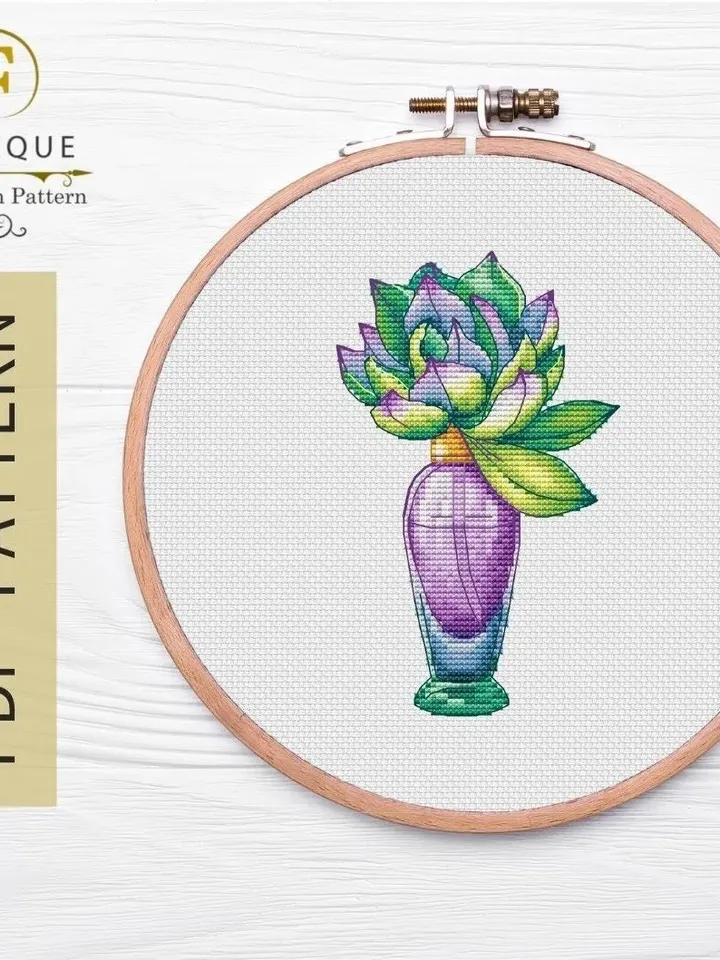 Perfumes Cross Stitch Pattern, Bottle Succulent Counted Cross Stitch, Perfume Bottle Modern Decor, Embroidery Needlepoint Сhart