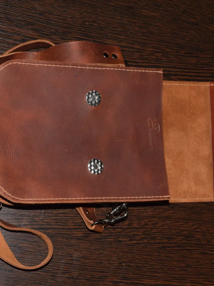 Leather shoulder Bag  - Leather Wax - Shoulder Bag - Vintage Shoulder Bag - Shoulder Bag