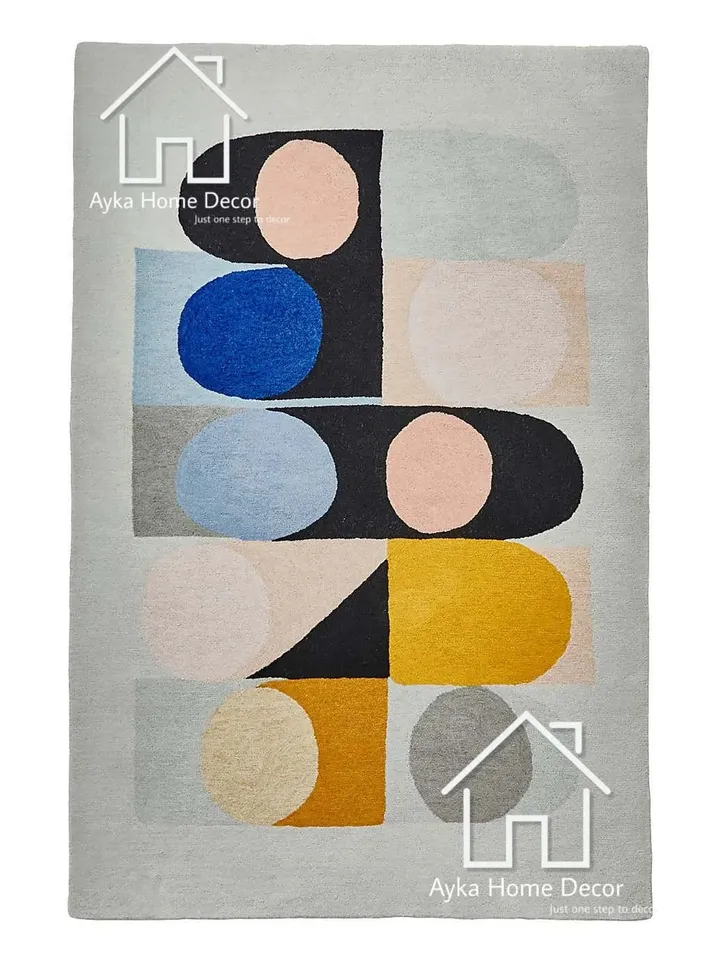 New Bonnie Hand Tufted 100% Pure Woolen Area Rug For Hall Kitchen Living Room Bed Room Dining Room Kids Room Carpet / Modern Rugs /Christmas