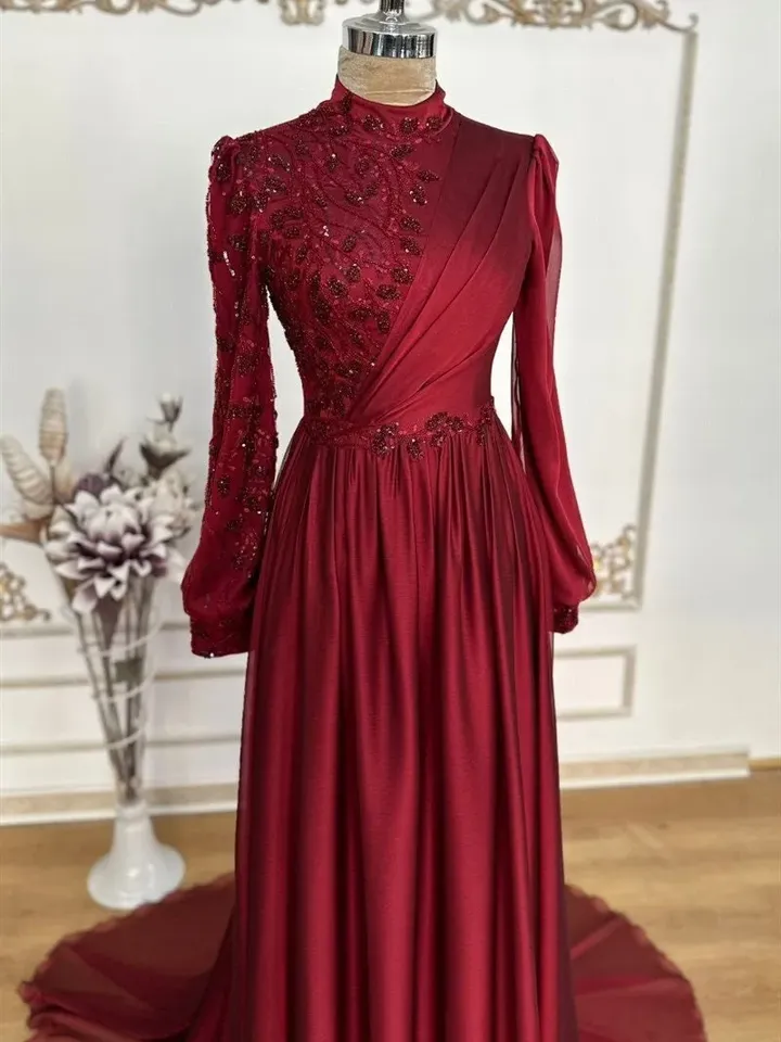 AHUNARE HIJAB - Wedding Dress, Muslim Evening Gown, Nikah, Islamic Wedding, Engagement, Bridesmaid