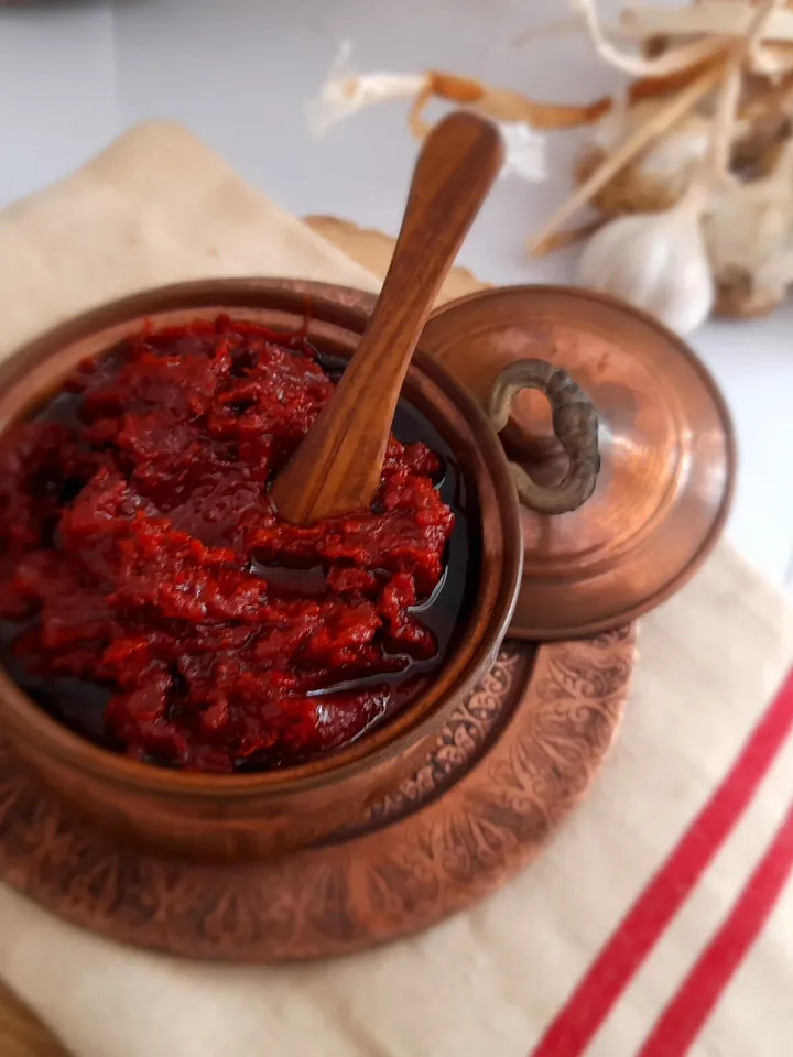 Homemade Red Pepper Paste | Organic Traditional Turkish Paprika Paste, Homemade Sauces, Pepper Sauce | FedEx Fast Shipping