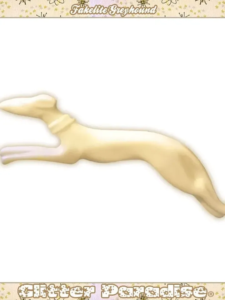 Fakelite Greyhound - Brooch - Racing Greyhound - Levrier - Fakelite - Dog Brooch - Novelty Brooch - Retro - Mid Century - Glitter Paradise®