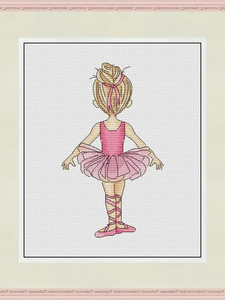 Ballet dancer Cross Stitch Pattern, Ballerina Cross Stitch design, Ballet cross stitch picture, Dancer Cross Stitch