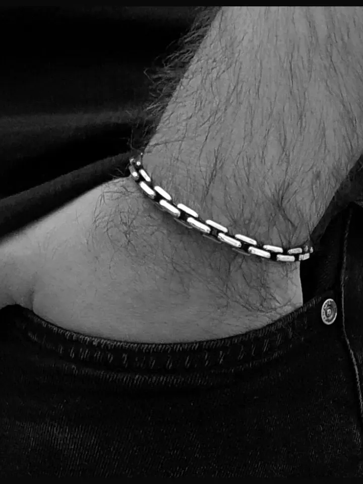 Solid Silver Cuff Bracelets, High Quality Thick & Solid 925 Sterling Silver Handmade Bangle, Adjustable Cuff Christmas Gifts for Men