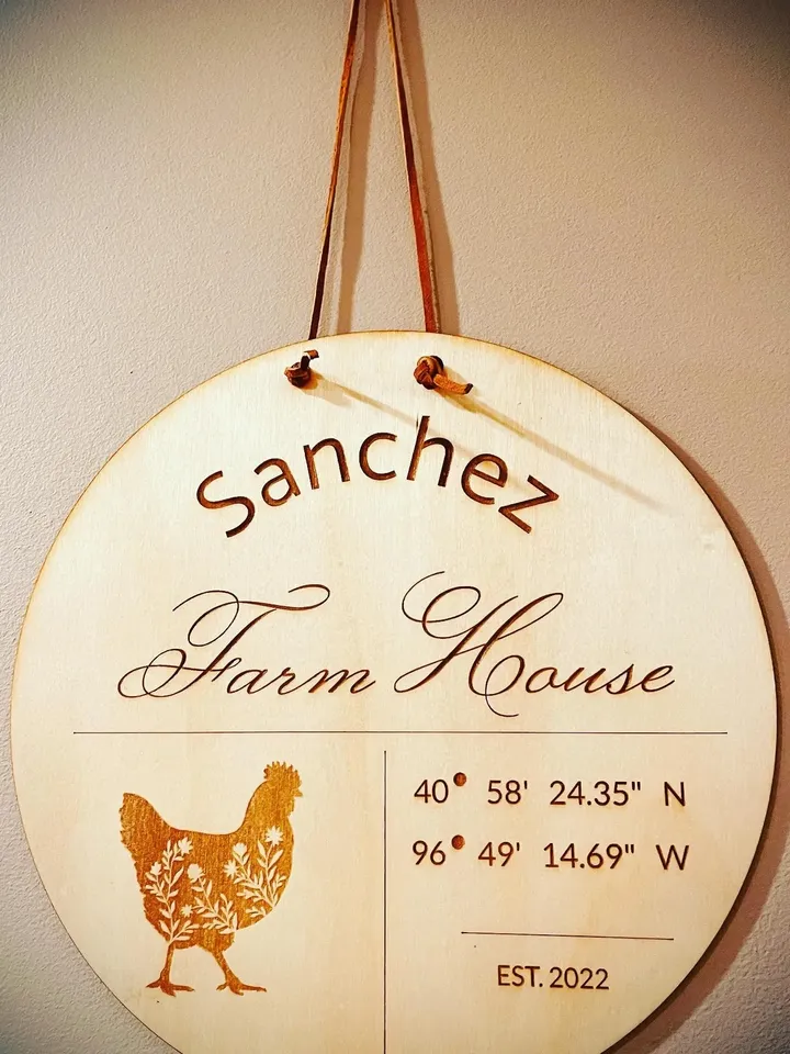 10" Customizable wall or door plaque